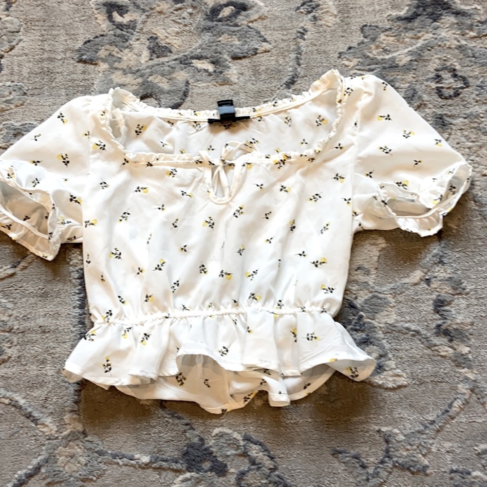 Flower crop top